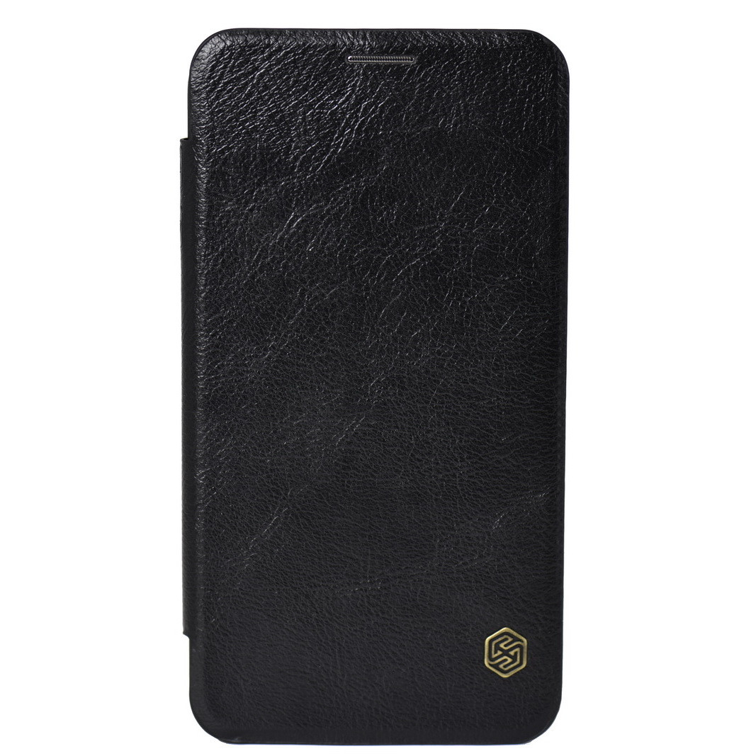 Чехол для Samsung Galaxy J4 (2018) J400 book cover Nillkin QiN Leather Case Black - фото 1 - id-p115048354