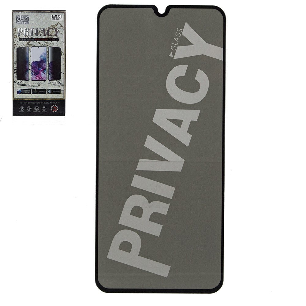 Защитное стекло Samsung Galaxy A31 Privacy Premium Tempered Glass, (AL), Black