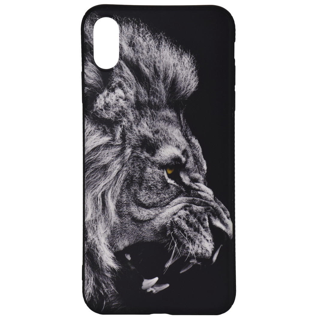 Чехол для Apple iPhone XS Max (6.5*) back cover gel Lion Black - фото 1 - id-p115053828