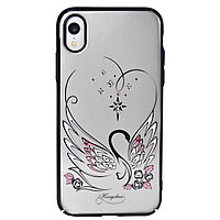 Чехол для Apple iPhone XR (6.1*) back cover Kingxbar Swan Pink Plastic clear Black