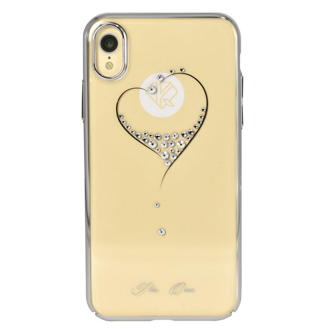 Чехол для Apple iPhone XR (6.1*) back cover Kingxbar Heart Silver Plastic clear Silver - фото 1 - id-p115054510