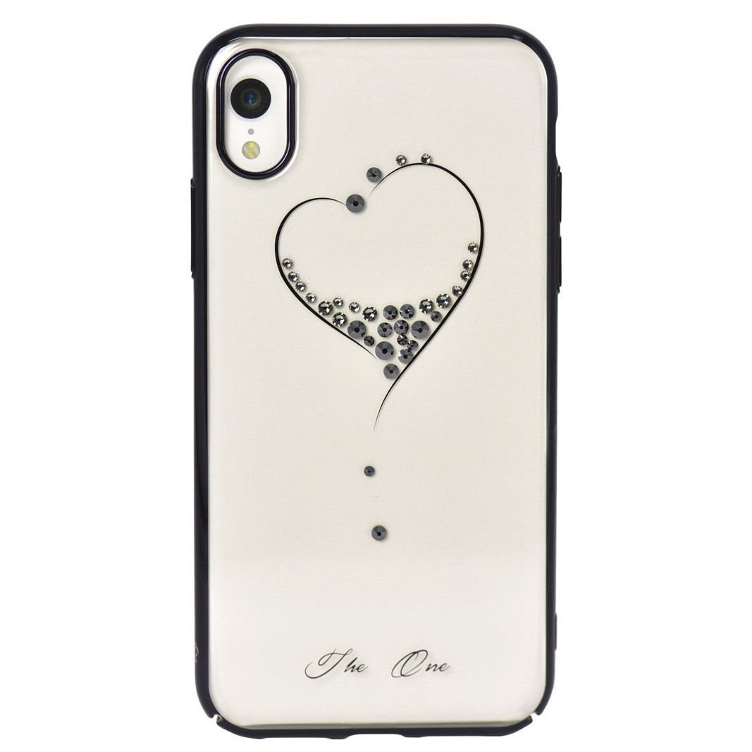 Чехол для Apple iPhone XR (6.1*) back cover Kingxbar Heart Black Plastic clear Black - фото 1 - id-p115054511