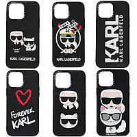 Чехол для Apple iPhone 12 Pro Max (6.7*) back cover Karl Lagerfeld, mix picture, Black
