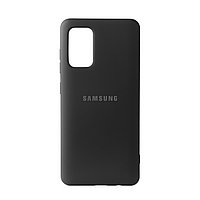 Чехол для Samsung Galaxy S20 Plus back cover Silky and soft-touch Silicone Cover OEM, Black