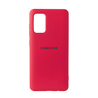Чехол для Samsung Galaxy S20 Plus back cover Silky and soft-touch Silicone Cover OEM, Red
