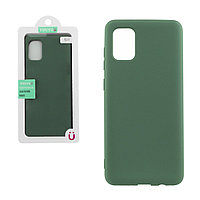 Чехол для Samsung Galaxy A31 back cover YouYou Silky and soft-touch Silicone Cover, Green