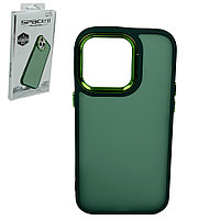 Чехол для Apple iPhone 14 Pro (6.1*) back cover Space II, TPU+PC, Matte Green