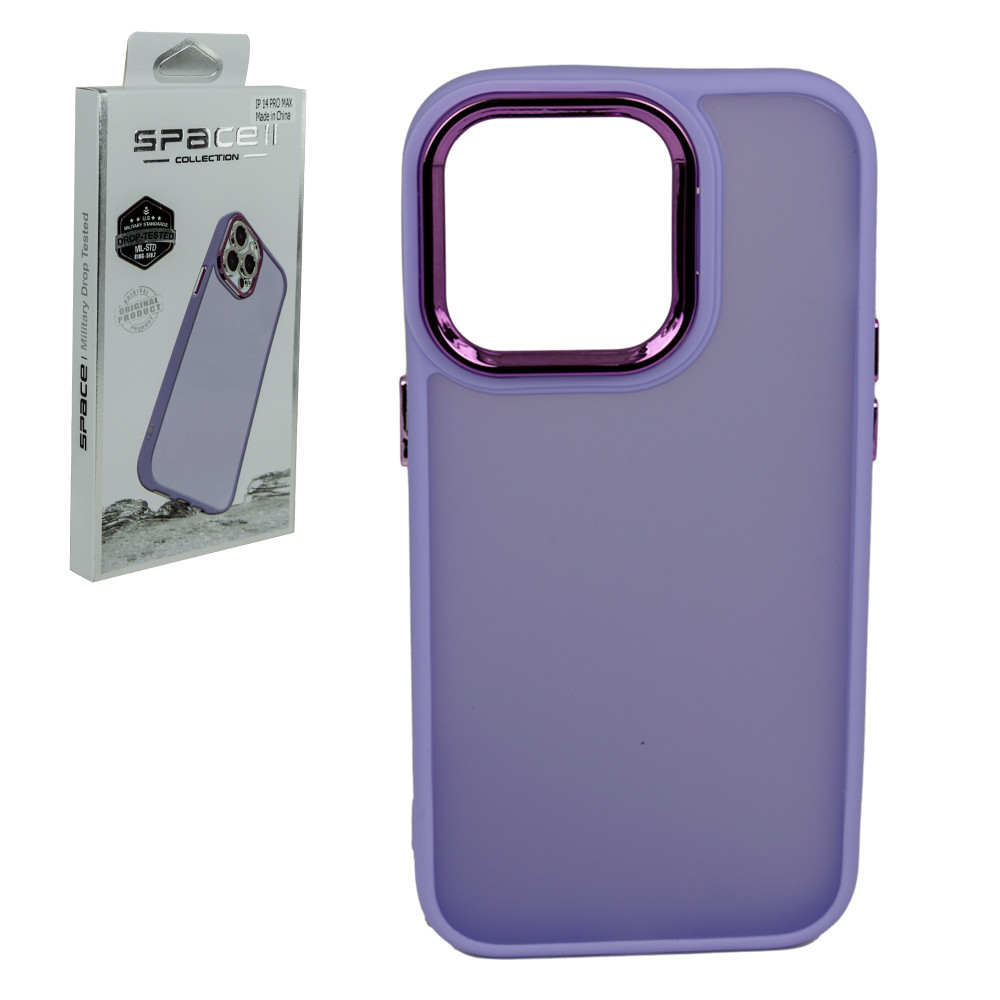 Чехол для Apple iPhone 14 Pro Max (6.7*) back cover Space II, TPU+PC, Matte Purple - фото 1 - id-p115021350