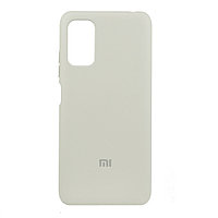 Чехол для Xiaomi Poco M3 Pro back cover Silky and soft-touch Silicone Cover, Beig