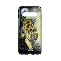Чехол для Samsung Galaxy S10 Plus back cover TPU+PC Fashion Series Tiger