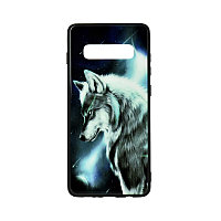 Чехол для Samsung Galaxy S10 Plus back cover TPU+PC Fashion Series Wolf