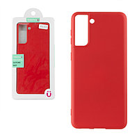 Чехол для Samsung Galaxy S21 Plus back cover YouYou Silky and soft-touch Silicone Cover, Red