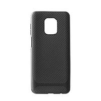 Чехол для Xiaomi Redmi Note 9 Pro back cover TPU Carbon Series V2, Black