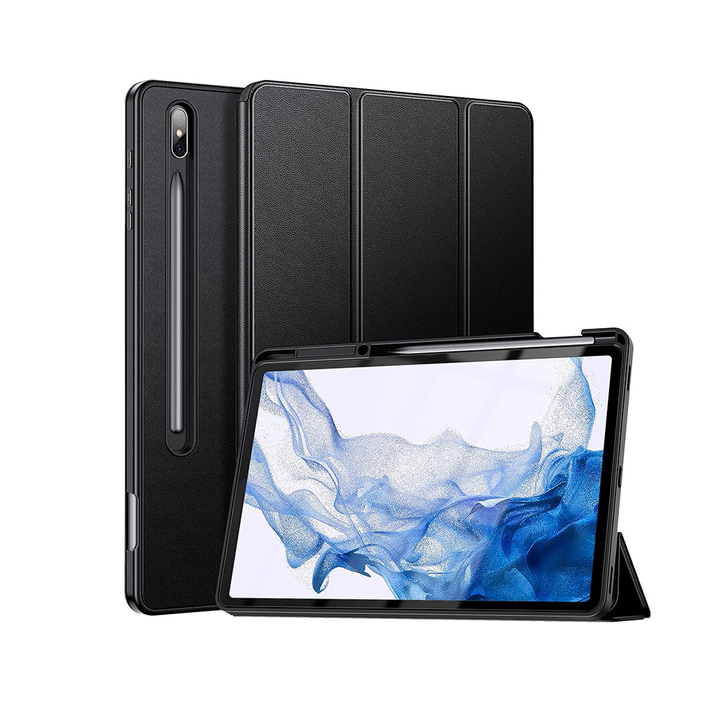Чехол для Samsung Galaxy Tab S7 T-875/ S8 X-706, book cover DuxDucis, Toby Series, Black - фото 1 - id-p115054688