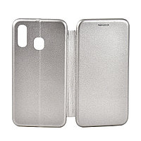 Чехол для Samsung Galaxy A40 book cover Open Leather Gray