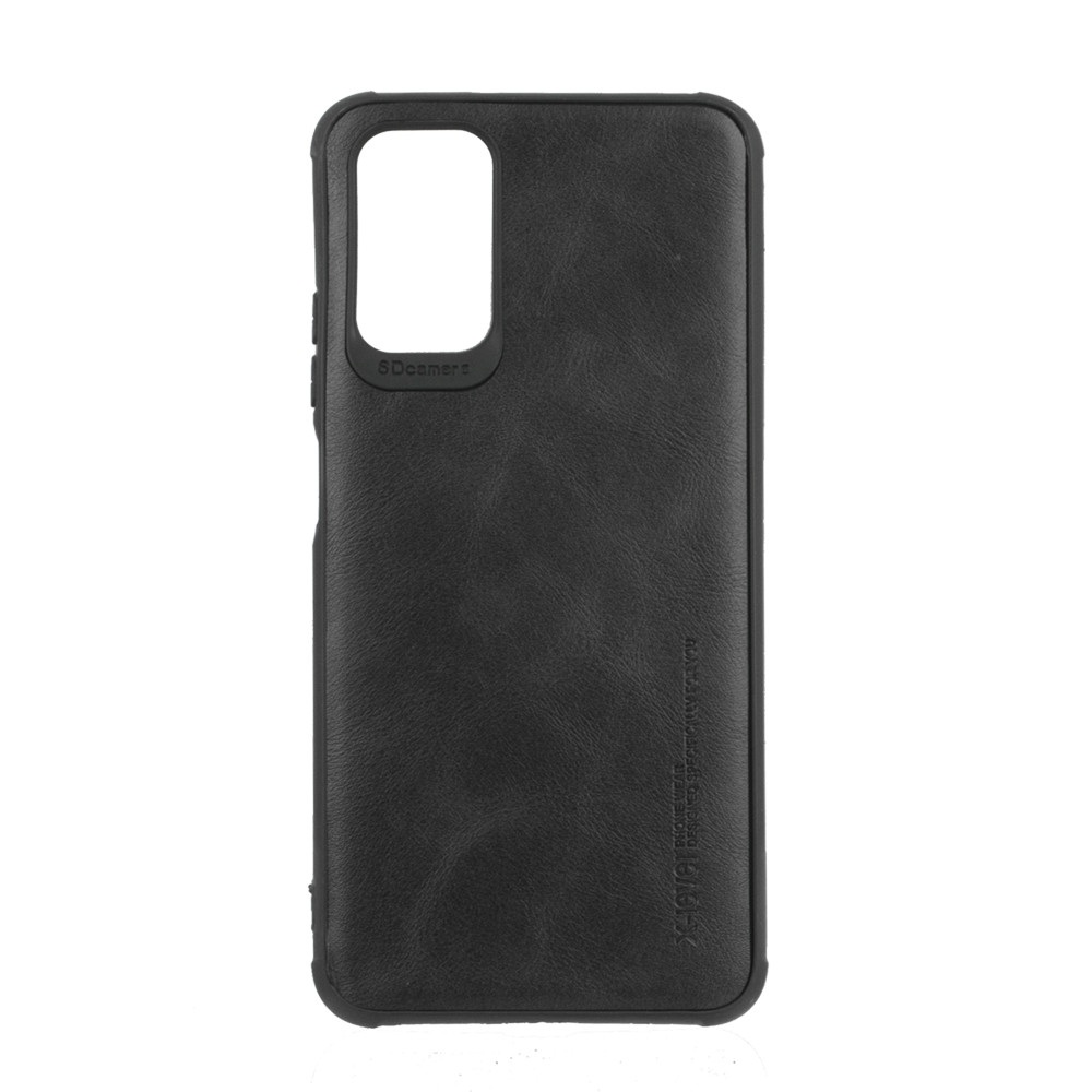 Чехол для Xiaomi Poco M3 back cover X-level, leather series, Black - фото 1 - id-p115054213
