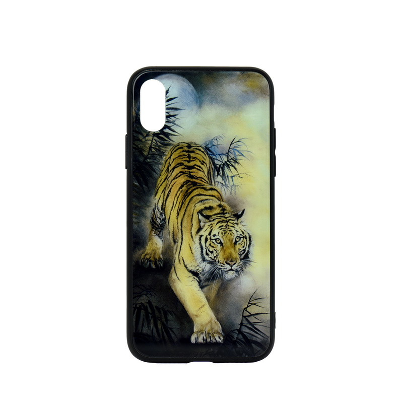 Чехол для Apple iPhone XS back cover TPU+PC Fashion Series Tiger - фото 1 - id-p115049623