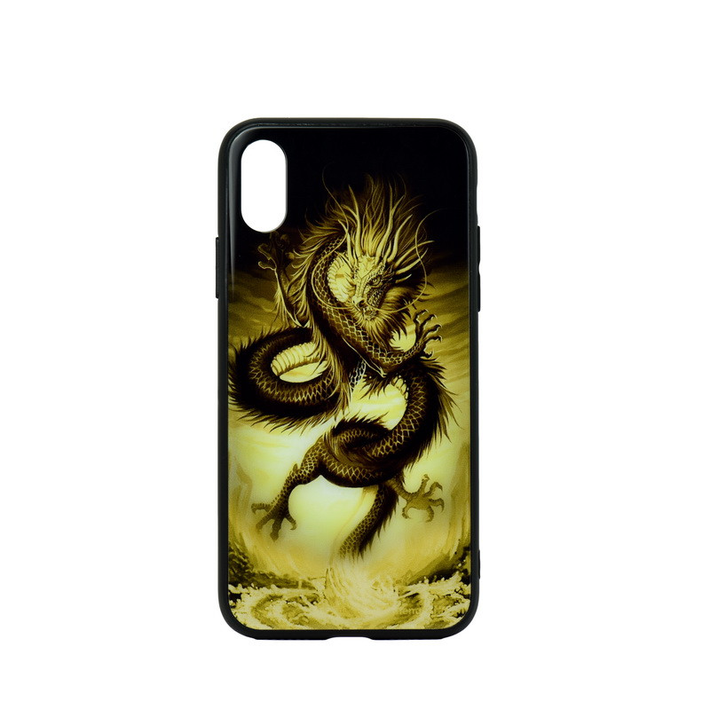 Чехол для Apple iPhone XS back cover TPU+PC Fashion Series Dragon - фото 1 - id-p115049626