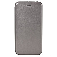 Чехол для Samsung Galaxy A8 Plus (2018) A730 book cover Fashion case Leather Gray