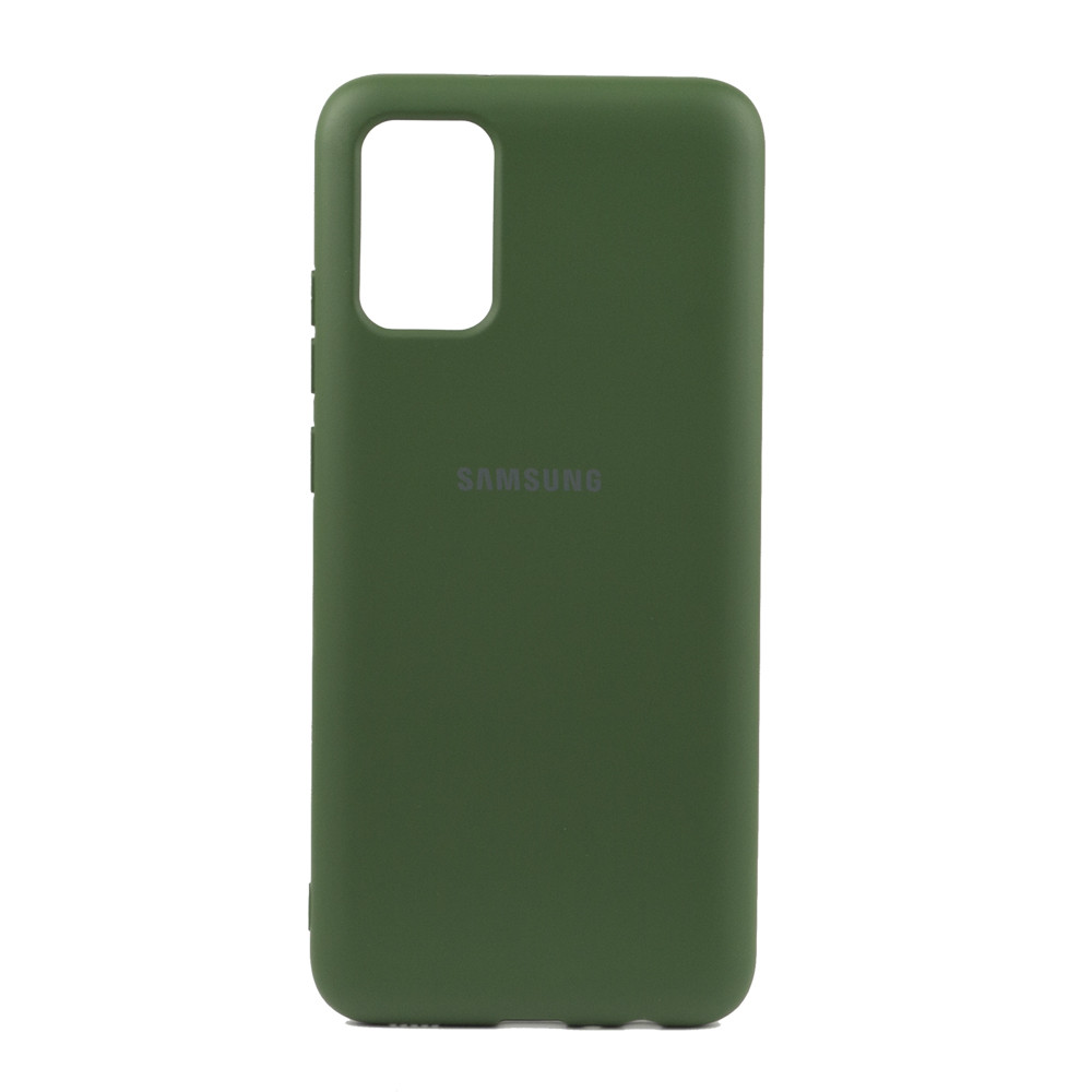 Чехол для Samsung Galaxy A02S back cover Silky and soft-touch Silicone Cover OEM, Green - фото 1 - id-p115021053