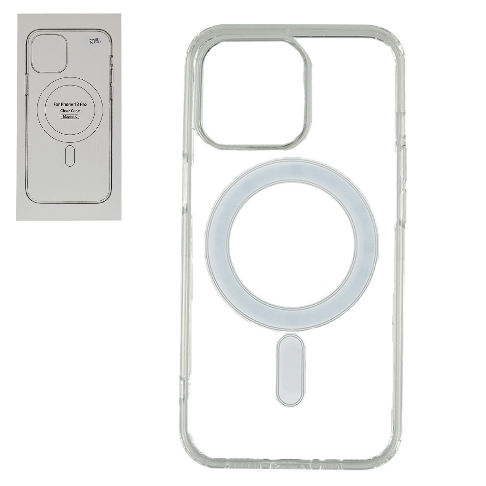 Чехол для Apple iPhone 13 Pro (6.1*) back cover Case with MagSafe, Clear - фото 1 - id-p115054090