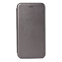 Чехол для Samsung Galaxy J6 Plus (2018) J610 book cover Open Leather Gray