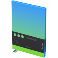 Записная книжка Berlingo "Radiance", А5, 80 листов, черный срез, в клетку, голубой/зеленый - фото 2 - id-p115059368