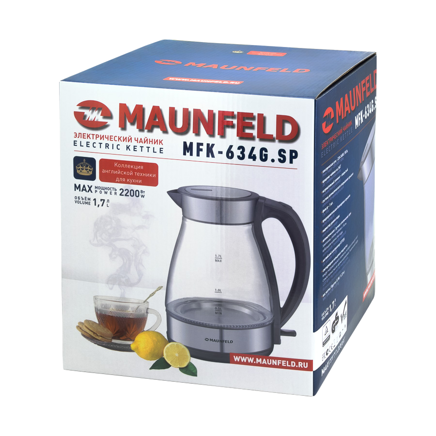 Чайник MAUNFELD MFK-634G.SP - фото 2 - id-p115059958