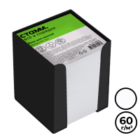 Блок для записей Стамм "ЭКО" в подставке, размер 90*90*90 мм, белый - фото 1 - id-p113964182