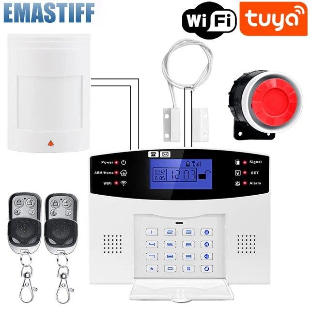 Домашняя GSM/4G+WIFI сигнализация Tuya Smart