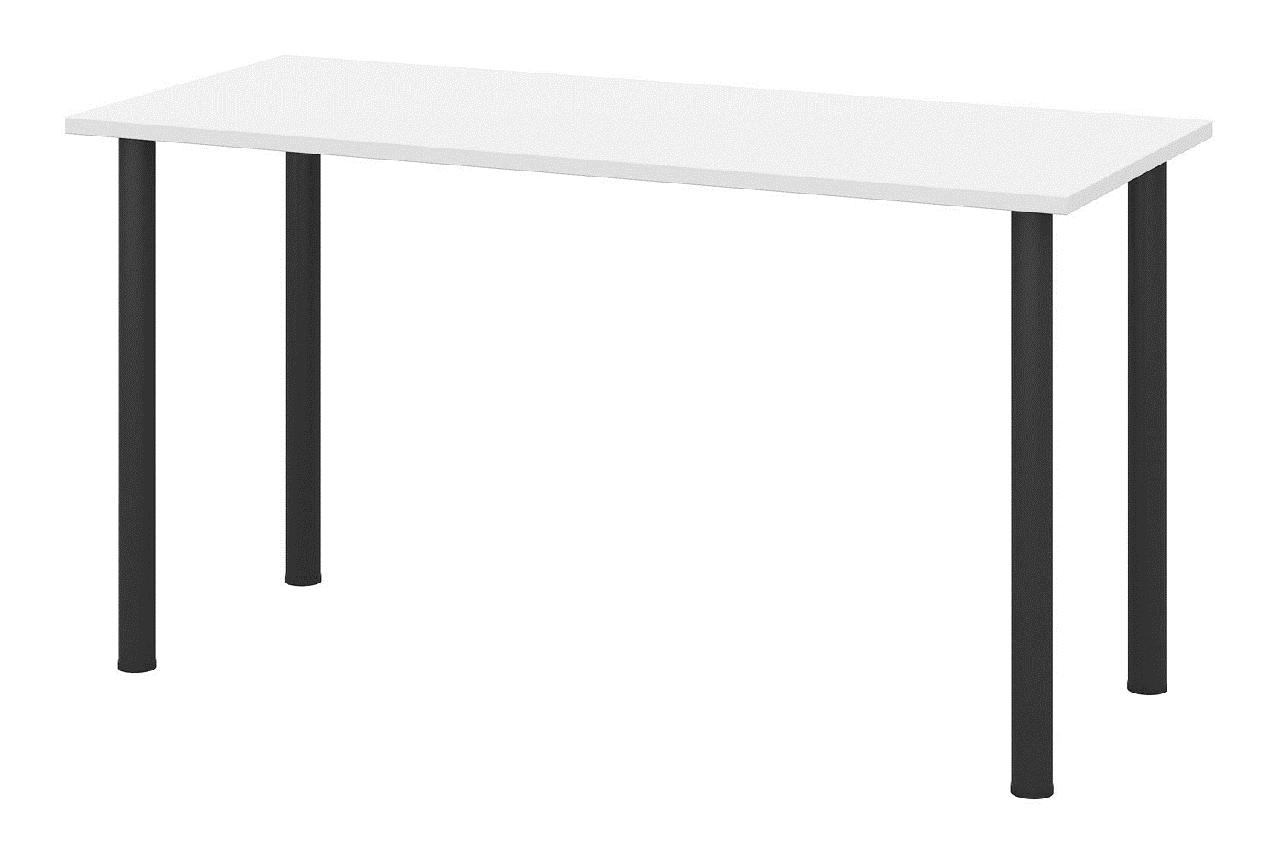 Письменный стол Alexys 140, черный/белый