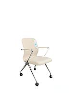 Стул METTA ErgoLife на колесиках, бежевый