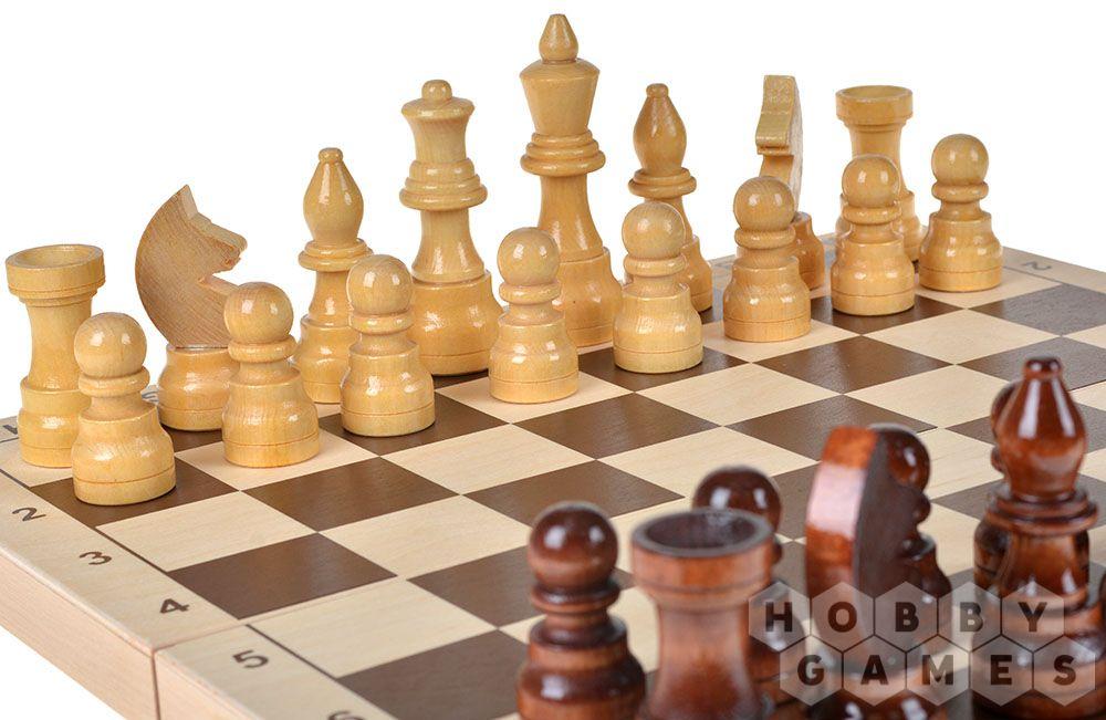 Настольная игра: Шахматы Гроссмейстерские 57*43*21 (деревянная коробка) - фото 5 - id-p115060976