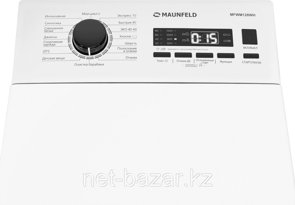 Стиральная машина с вертикальной загрузкой MAUNFELD MFWM128WH - фото 4 - id-p114399771