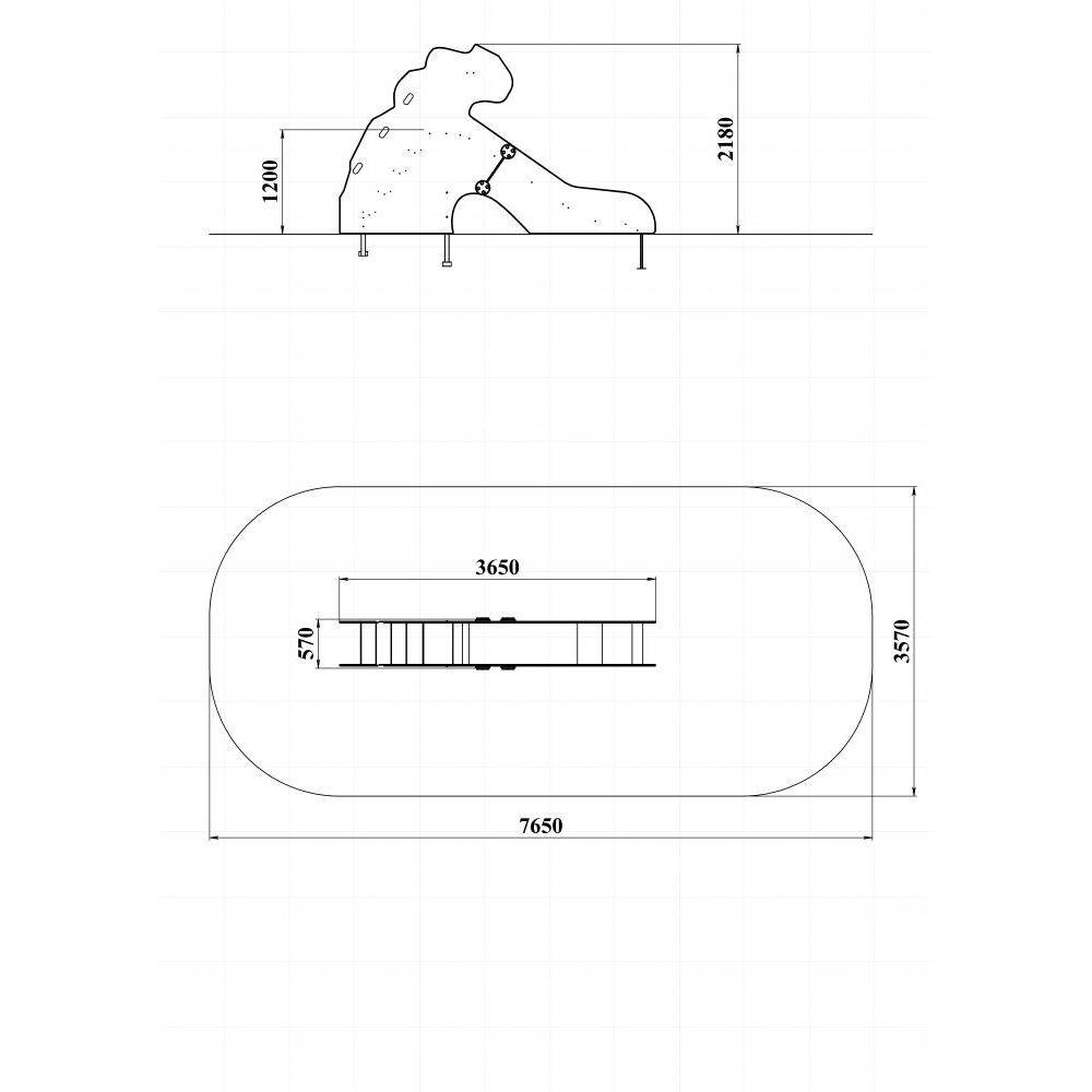 Детская горка TRK.KZ-333 - фото 2 - id-p115061197