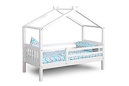 Кровать детская с надстройкой Ассоль 70х160 см белая