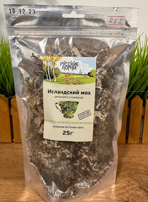 Исландский мох (цельный) Русские корни 25 г, фото 1