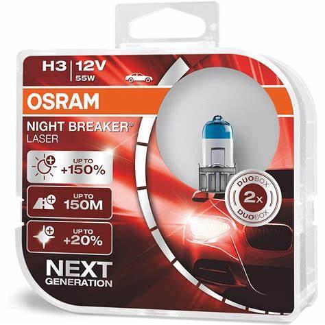 Лампа H3 55w 12v Pk22s Night Breaker Laser Osram, фото 1