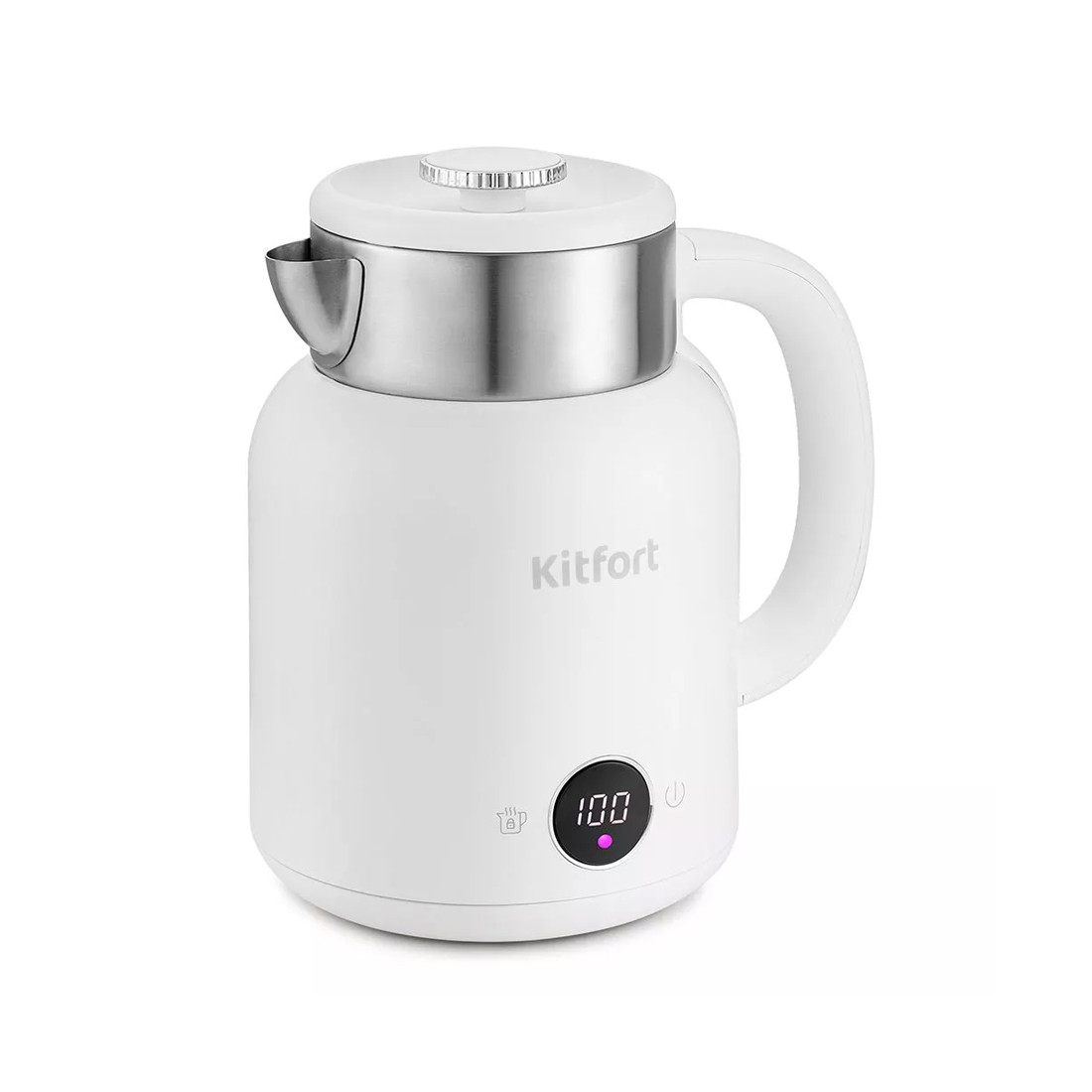 Чайник электрический Kitfort КТ-6196-2 белый 2-018572 - фото 1 - id-p115064122