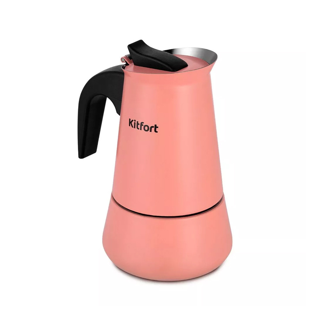Кофеварка гейзерная Kitfort КТ-7148-1 темно-коралловый 2-018522 - фото 1 - id-p115064140