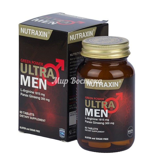 Средство для мужского здоровья Nutraxin ULTRA MEN (60 пакетиков, Турция)