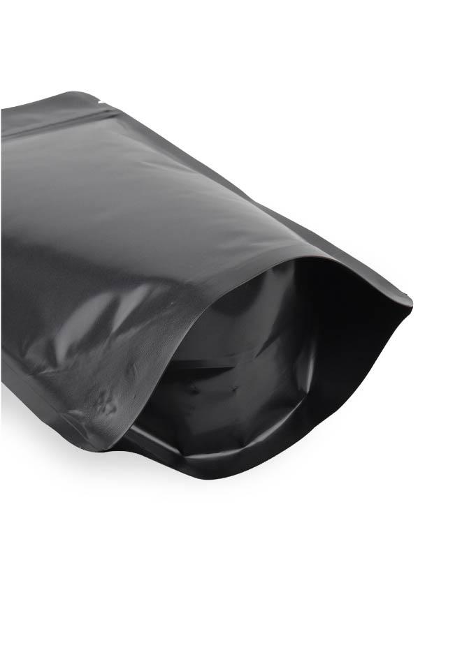 Матовый черный алюминиевый дой-пак пакет с замком 50 шт - фото 3 - id-p115113289