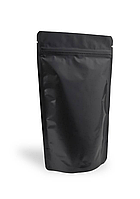 Матовый черный алюминиевый дой-пак пакет с замком 50 штук