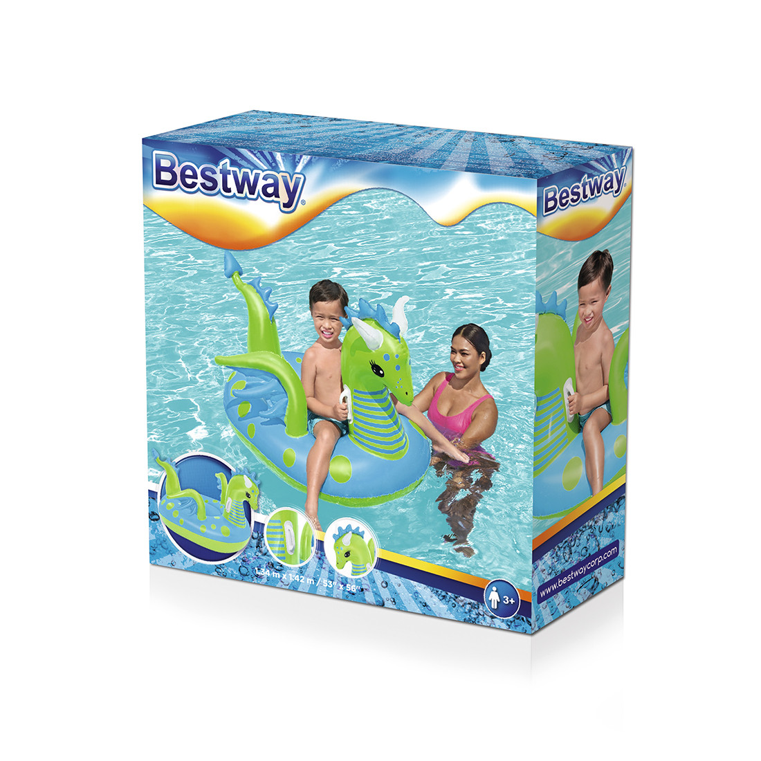Надувная игрушка Bestway 41476 в форме дракона для плавания - фото 3 - id-p114674551