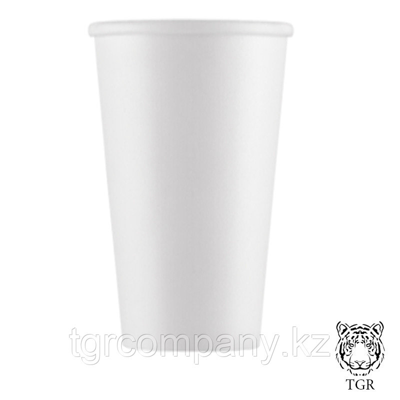 Бумажный стакан 400мл белый / в упаковке 50 штук - фото 1 - id-p115116005