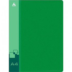 Папка с зажимом Бюрократ, A4, 16 мм, 700 мкм, внутренний и торцевой карман, зеленая