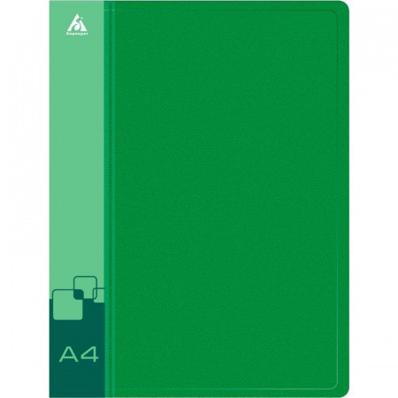 Папка с зажимом Бюрократ, A4, 16 мм, 700 мкм, внутренний и торцевой карман, зеленая - фото 1 - id-p115116321