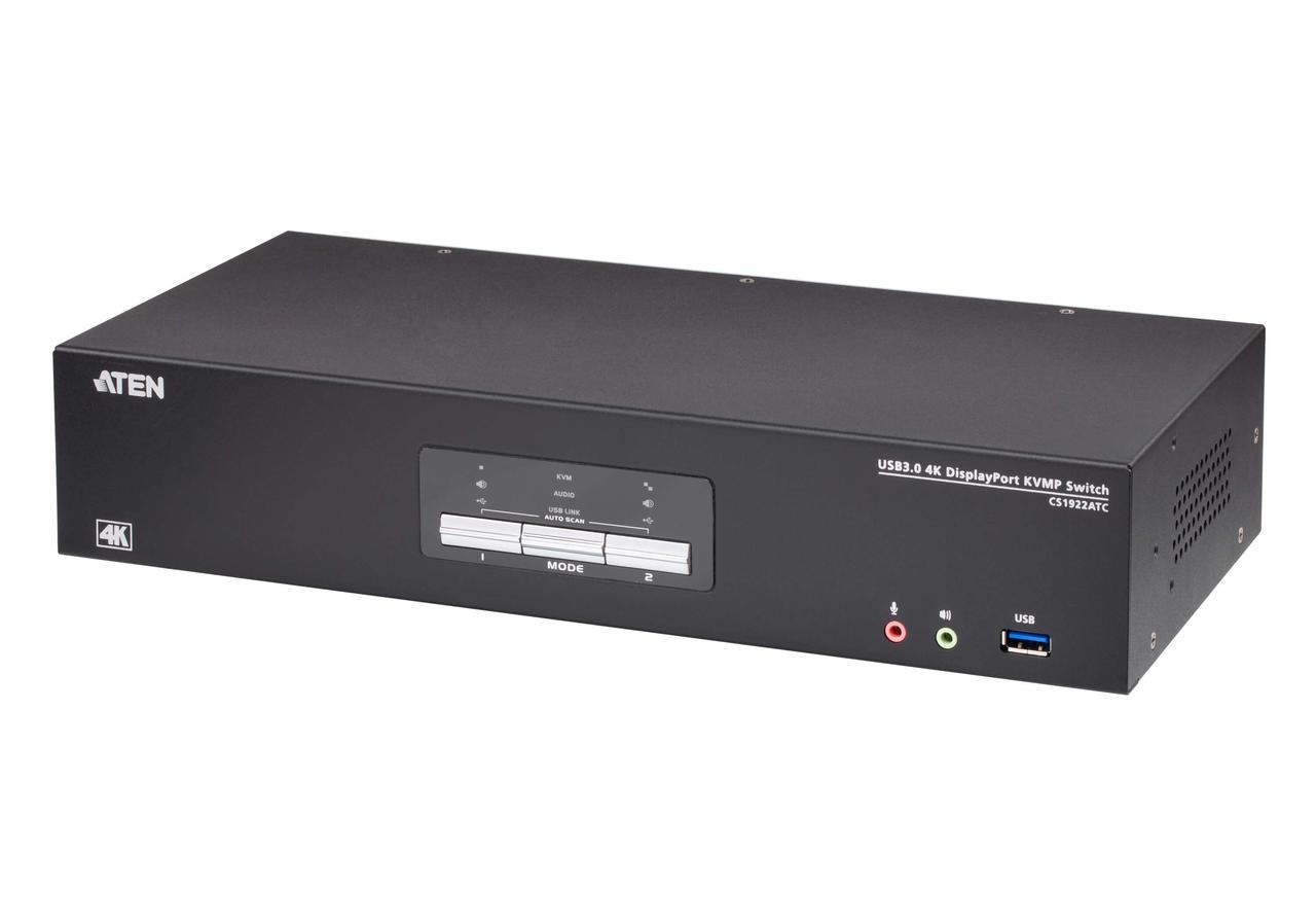 2-портовый USB 3.0 4K DisplayPort KVMP™-переключатель для ATC CS1922ATC ATEN