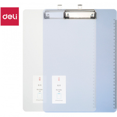 Папка-планшет DELI А4, пластиковая, ассорти - фото 2 - id-p115116355