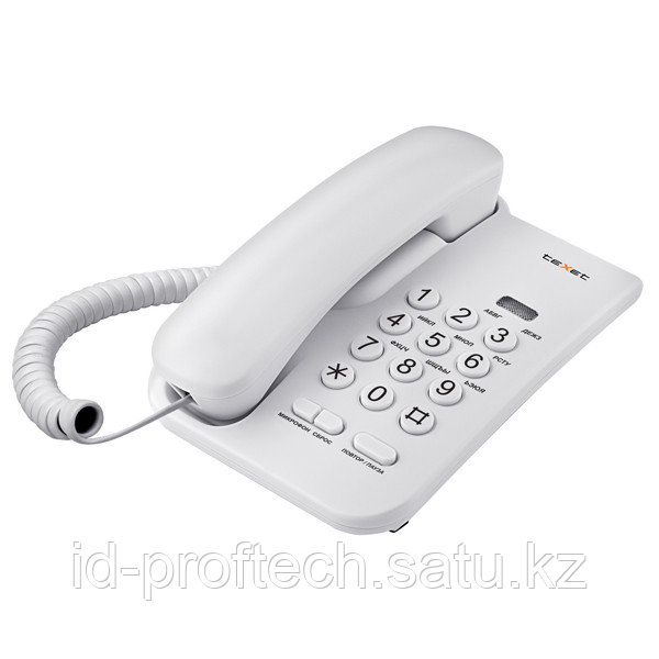 Телефон проводной Texet TX-212 серый - фото 1 - id-p115116364